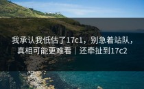 我承认我低估了17c1，别急着站队，真相可能更难看｜还牵扯到17c2
